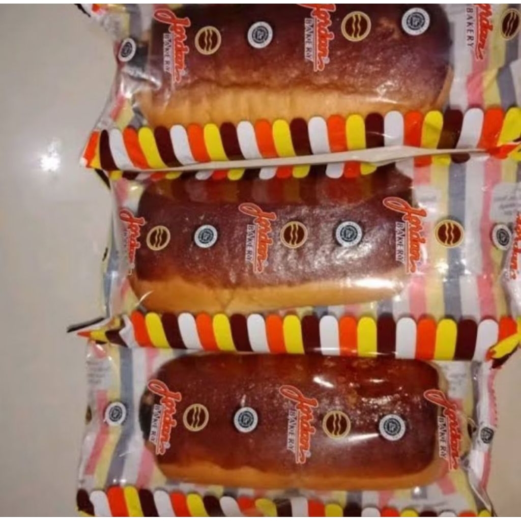 Roti Coklat Panjang Jordan Bakery 1 Pak isi 10 TANPA PENGAWET