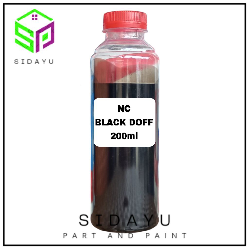 Cat NC Duco Black Hitam Doff 200ml