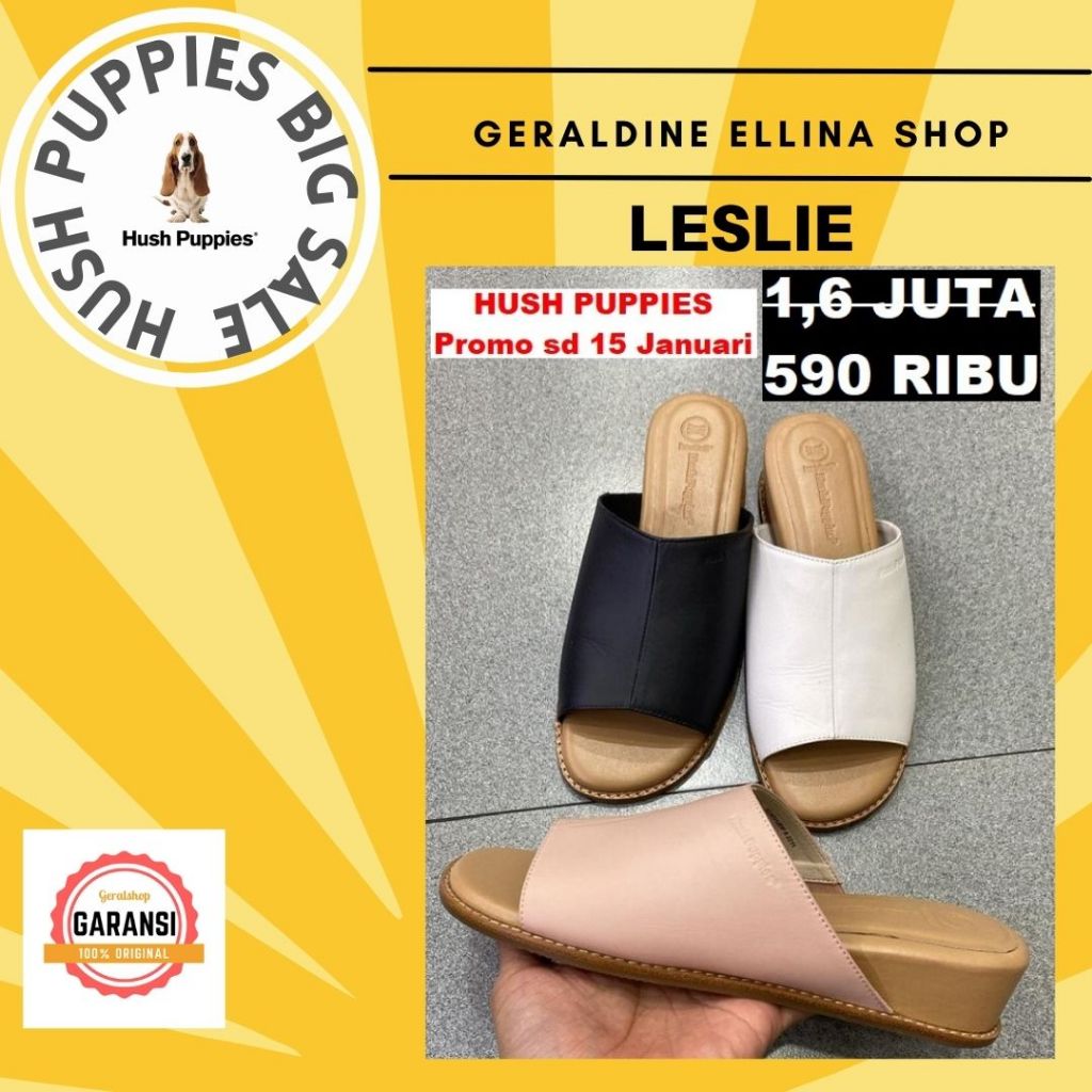 Sandal Hush Puppies wanita 100% original store seri LESLIE
