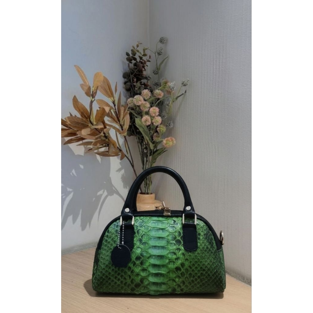 Tas Handbag Motif Kulit Ular