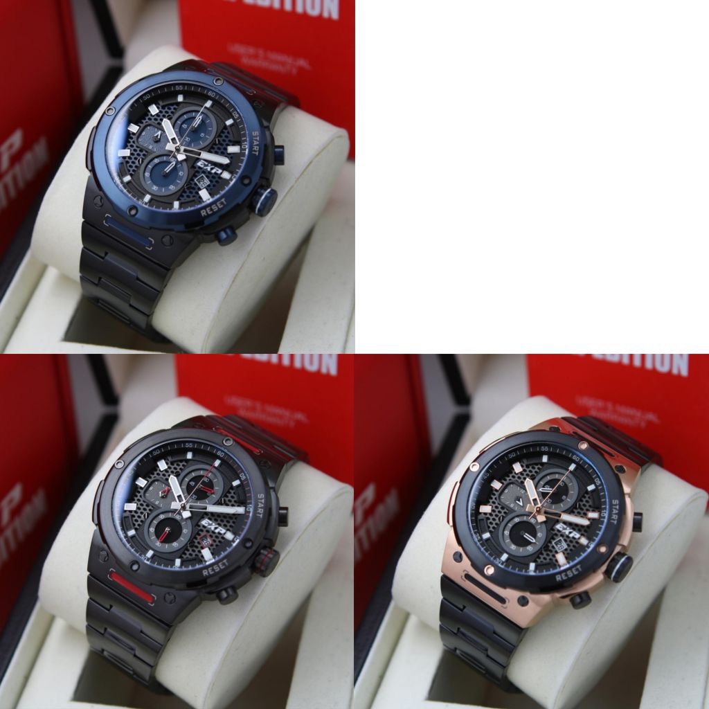 JAM TANGAN PRIA EXPEDITION E 6837 EXP 6837 EXP6837 BLACK RED ORIGINAL