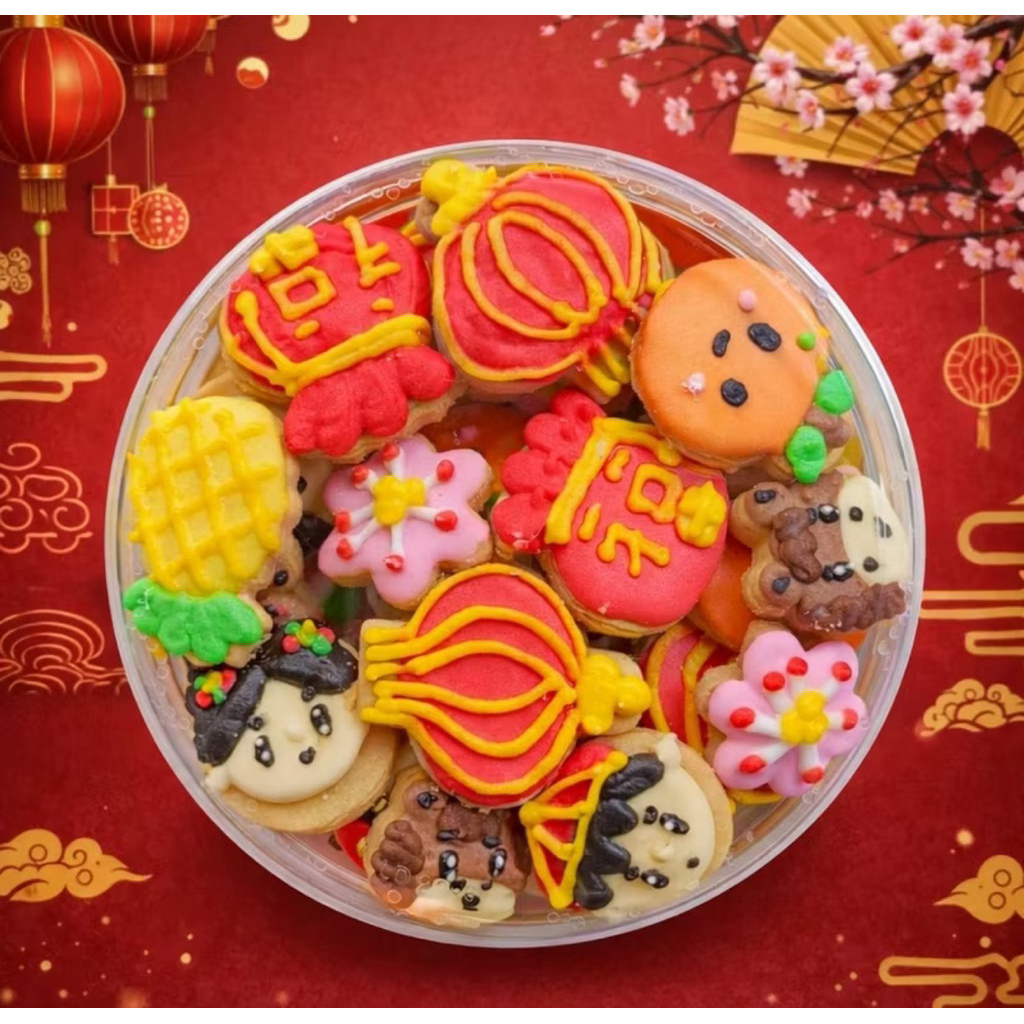 custom cookies imlek karakter kukis karakter premium imlek