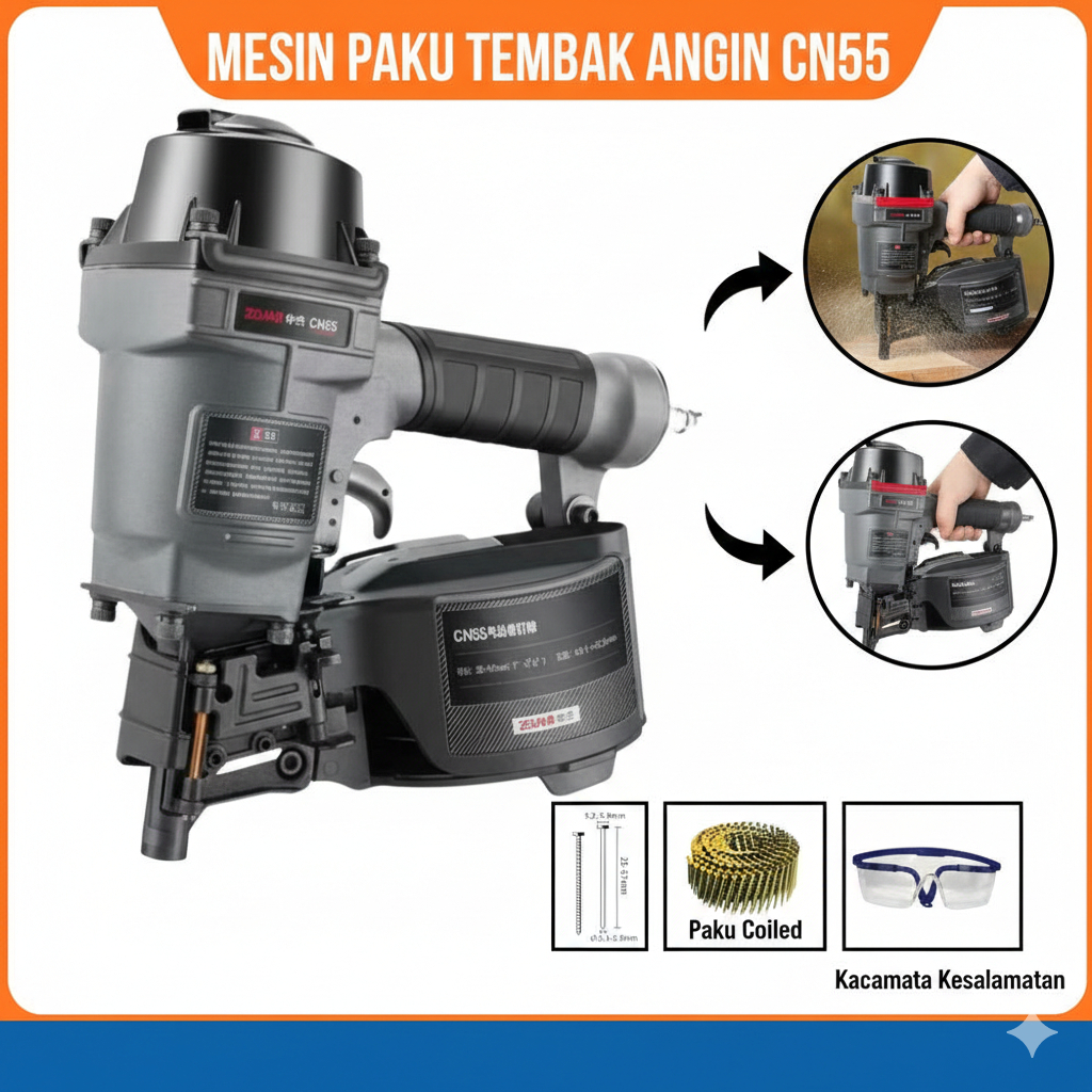 Paku Tembak angin Kompresor CN55