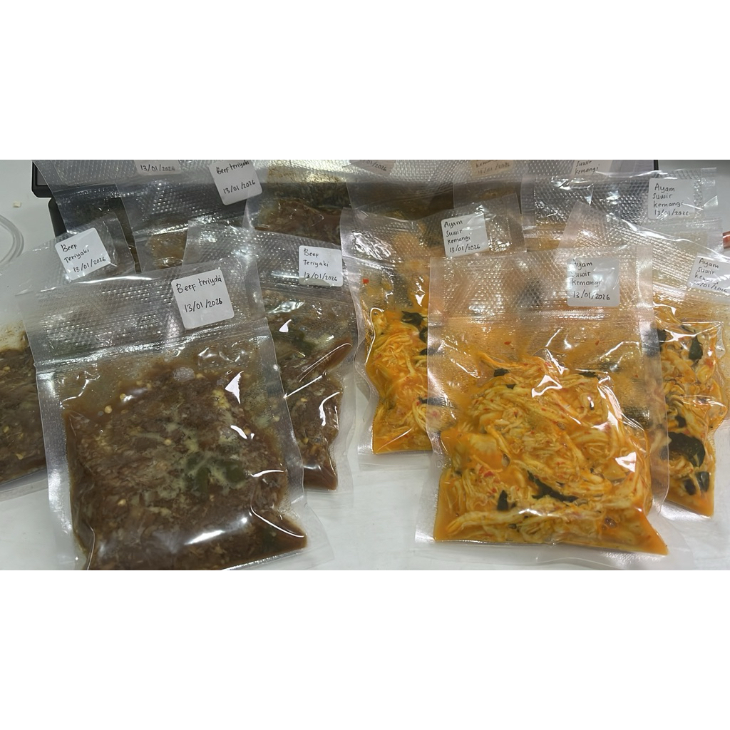 beef teriyaki lauk instan frozen food