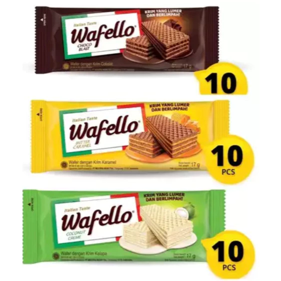 Roma Wafello Wafer Renceng Isi 10 Pcs