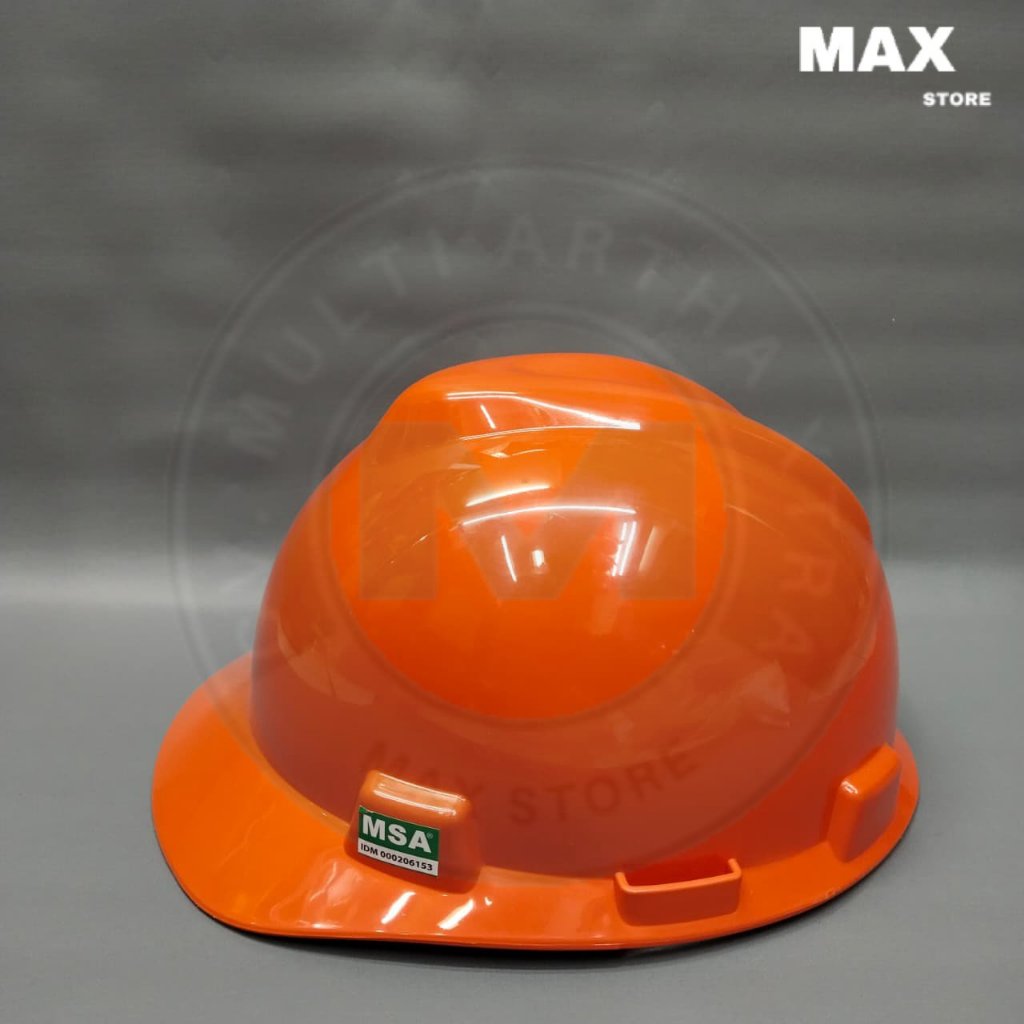 Helm Safety MSA Lokal Orange Fastrack Original/ Helm Proyek Safety SNI Original