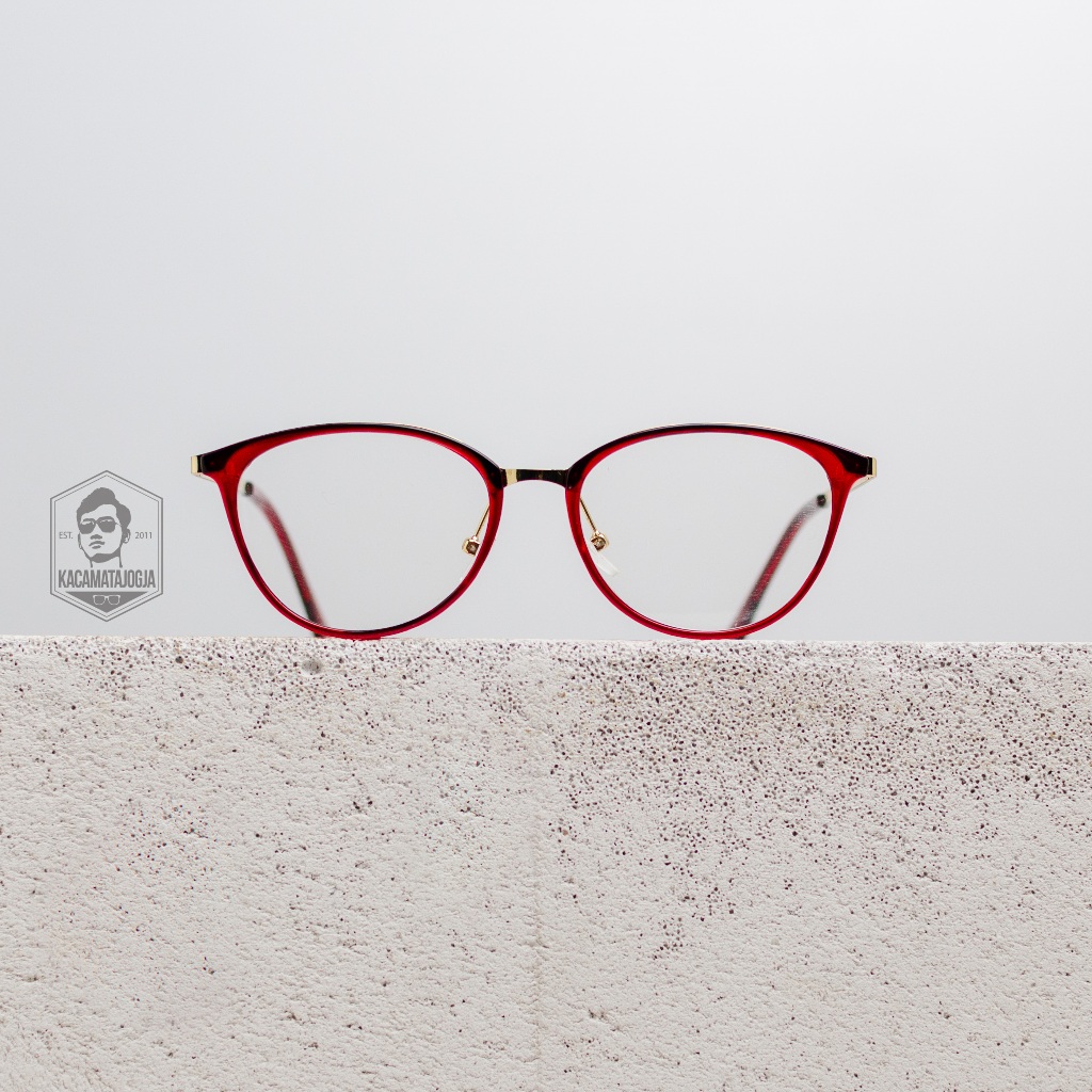 Kacamata Jogja - Kacamata Cat Eye Cocok Wajah Kecil - EMBAN 05
