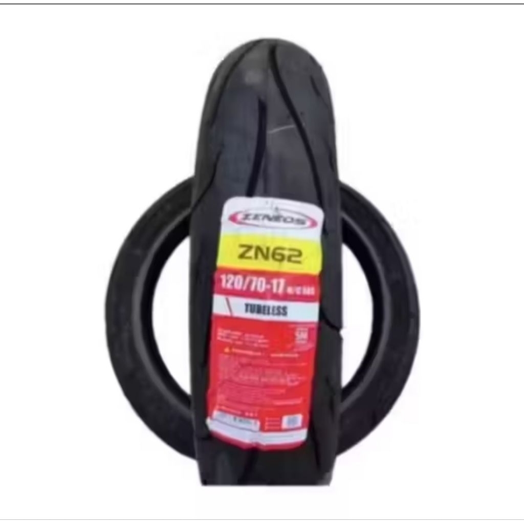 BAN LUAR TUBELES ZENEOS ZN 62 120/70-17 BAN BELAKANG MOTOR V-IXION CBR 150 R15 ZENEOS TUBELES PRODUK