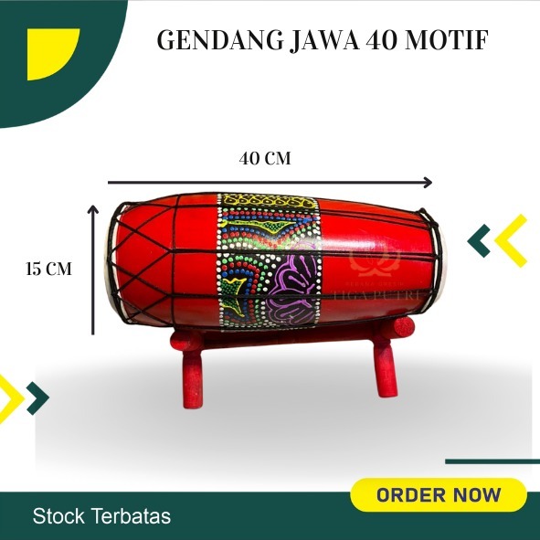 gendang anak  ukuran 40 cm gendang jawa kendang jaipong gendang ketipung