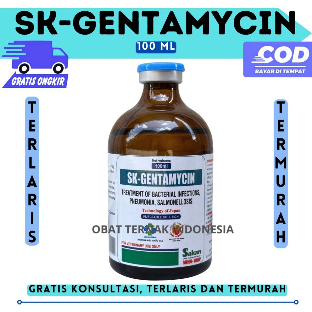 SK GENTAMYCIN 100 ML - SAKAN Hewan Seperti GENTA 100