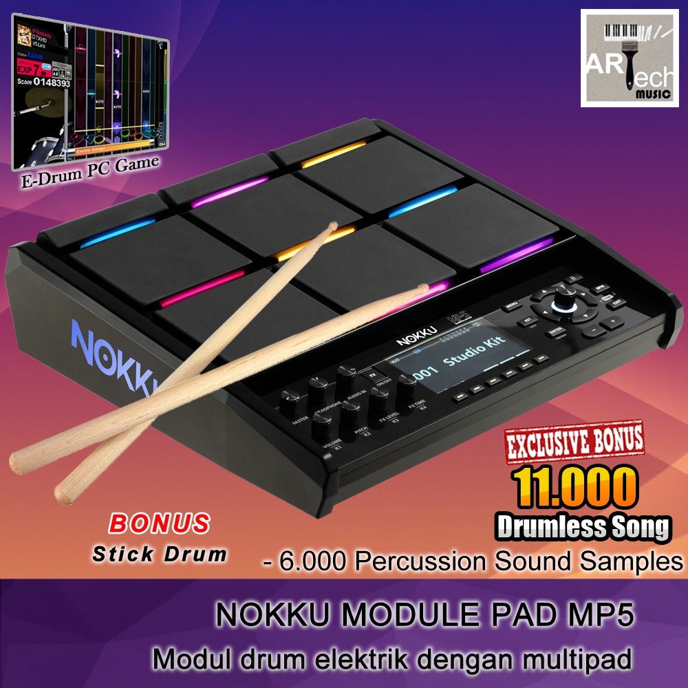 NOKKU PAD MP5 / MP5 / MP 5 / Module drum eletrik multipad