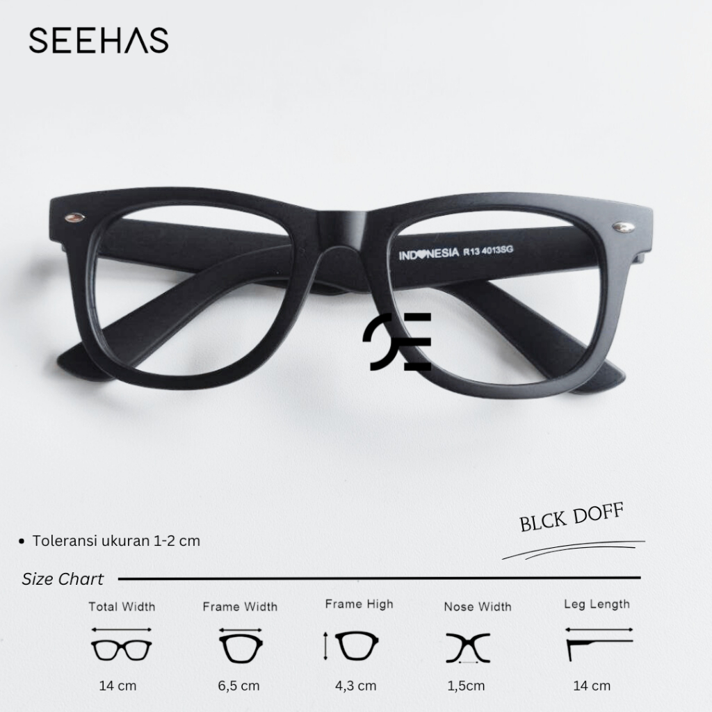 Frame Wayfarer - Kacamata Premium Request lensa Optik Minus/Cyl ( Bluerey Photocromic Bluecromic )