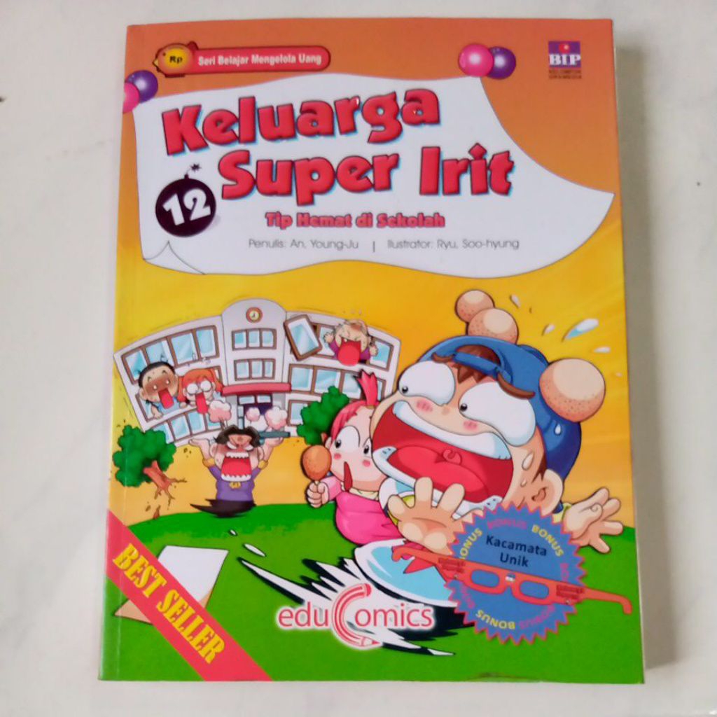 Preloved Edu Comics Buku Keluarga Super Irit, 12 Tip hemat di sekolah