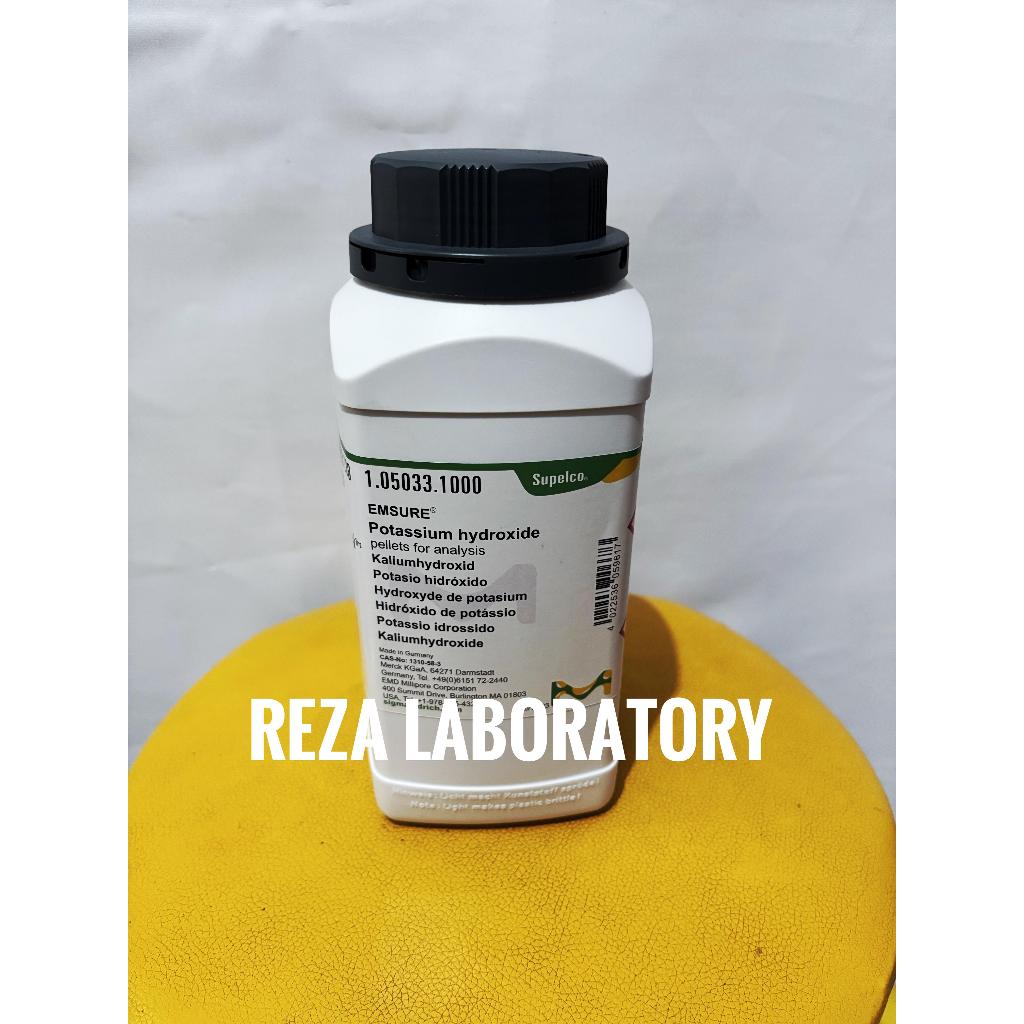 POTASSIUM HYDROXIDE / Kalium Hidroksida Pro Analis  MERCK 105033 REPACK