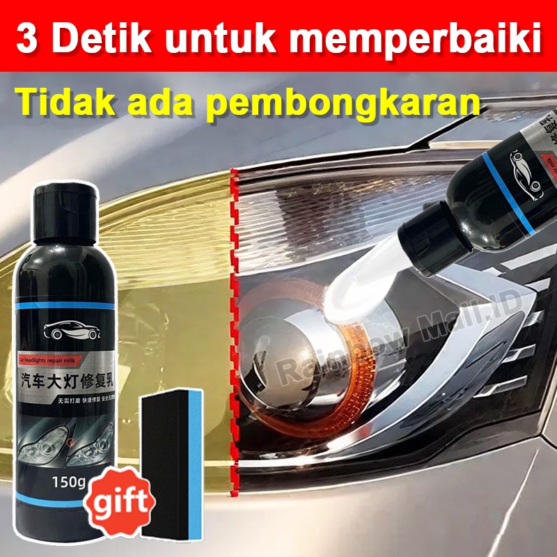 Pembersih Kaca Lampu pembersih lampu mobil kuning Mobil Headlamp Cleaner Mobil Headlight Restorer Po