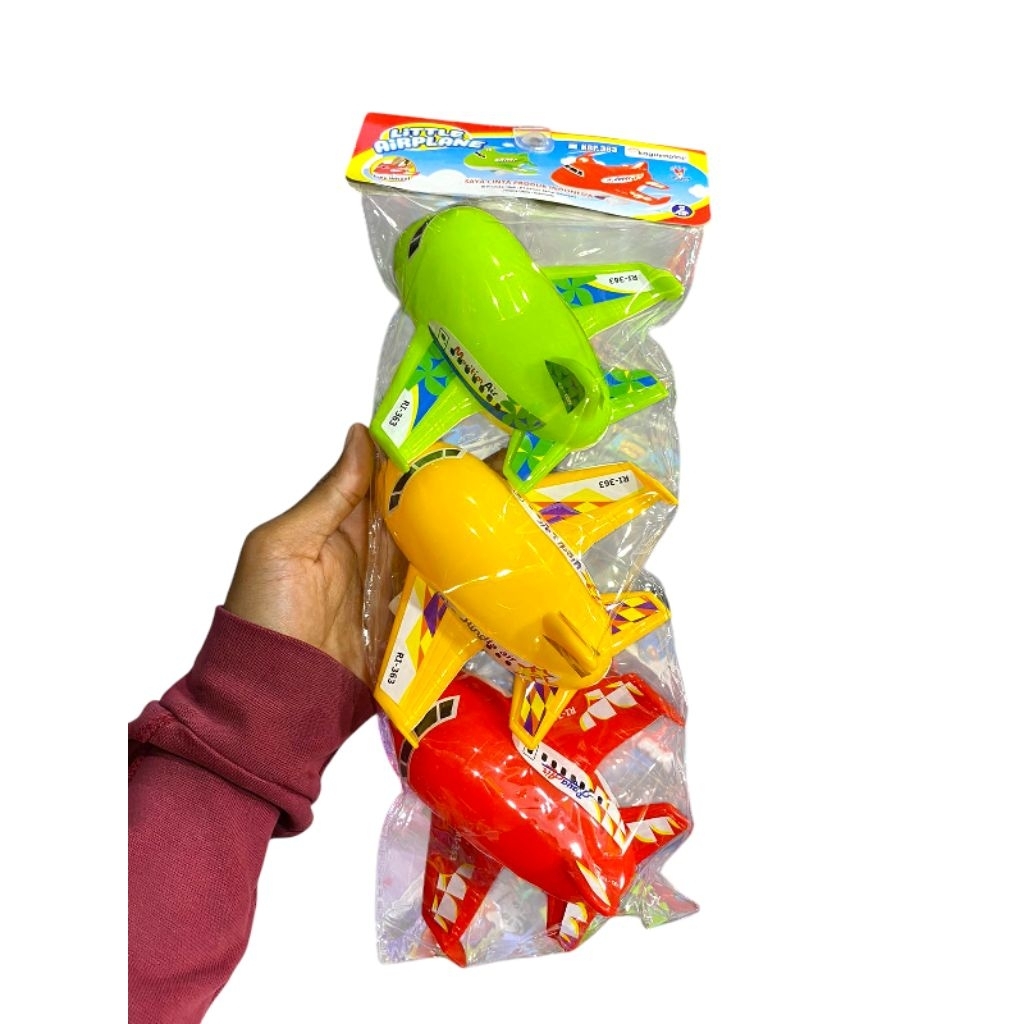 Mainan Pesawat Mini Little Aeroplane isi 3pcs/Mainan Pesawat Mini Anak