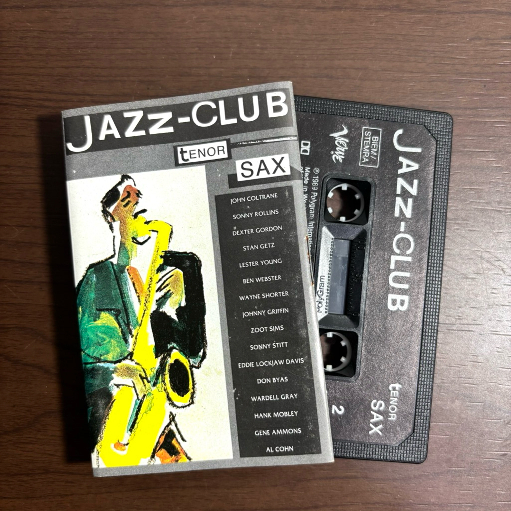 Kaset Pita Jazz Club Tenor Sax Import (John Coltrane Sonny Rollins Stan Getz dll)