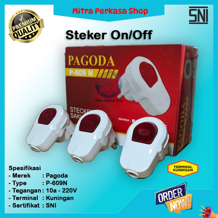 Steker Arde + Switch On-Off / Steker + Switch On-Off / Steker Saklar