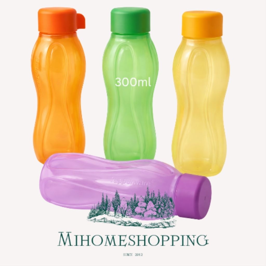 Tupperware eco 300ml botol kecil slim untuk di tas anak tk sd