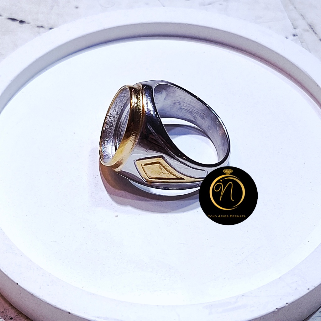Ring Cincin Emban Titanium Super Premium Dim 12x16
