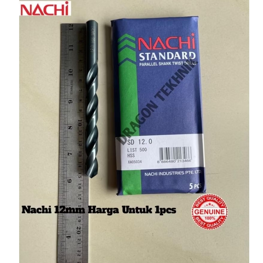 Nachi 12MM Mata Bor Besi HSS - Nachi Mata Bor Besi HSS 12MM