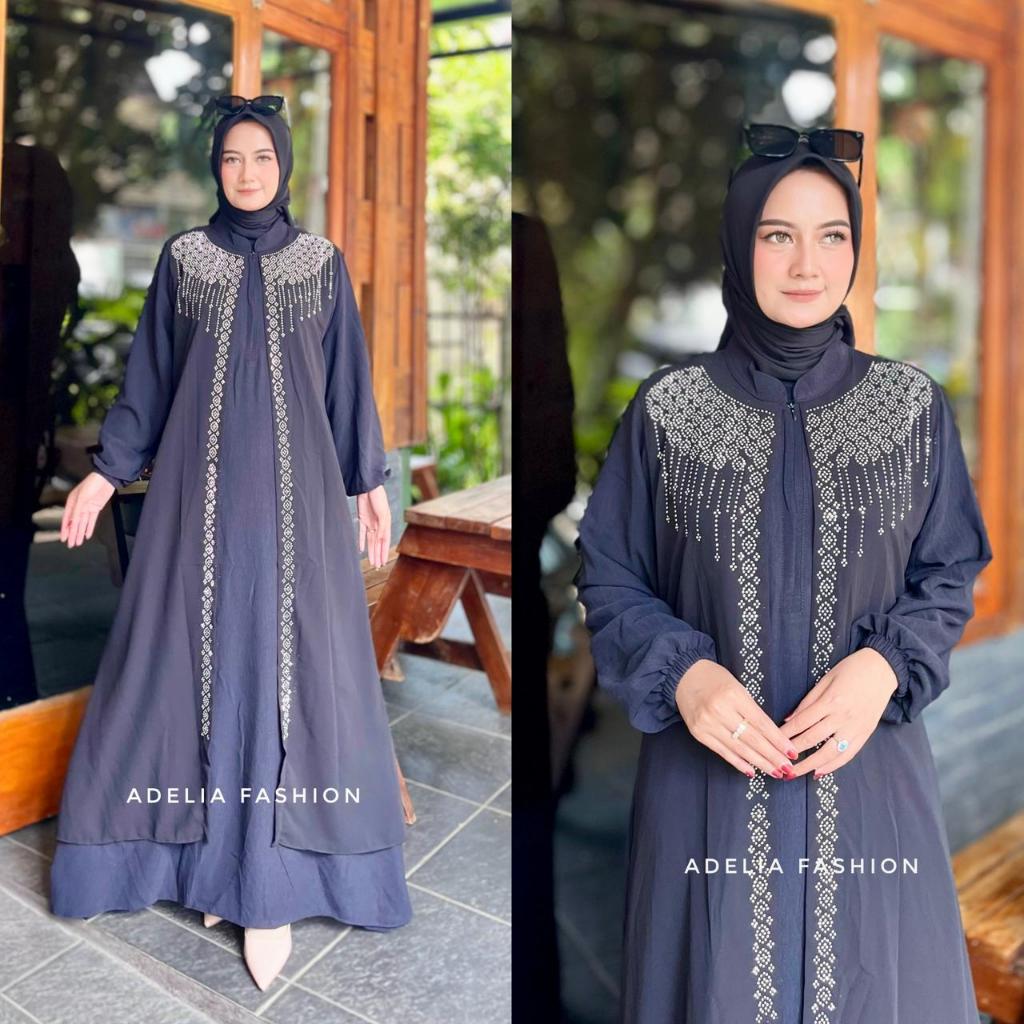 HOT SALE LGN - BAJU GAMIS CLEO DRESS CERUTY BABY DOLL PREMIUM PAYET SWAROVSKY MODEL ELEGAN DAN