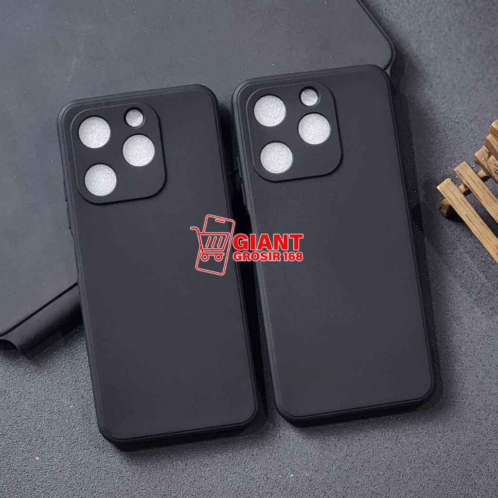 Itel A70 Itel A60S Itel A60 Macaron Square Black Softcase Candy Macaron / Case Square Black Edge Ite