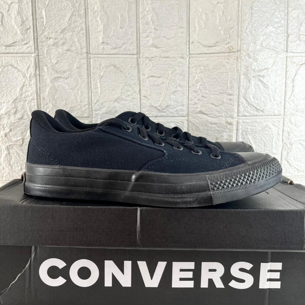 ONLY SIZE 42 SEPATU CONVERSE ORIGINAL 100% CONVERSE CTAS MALDEN STREET OX A10350C CANVAS FULLBLACK C
