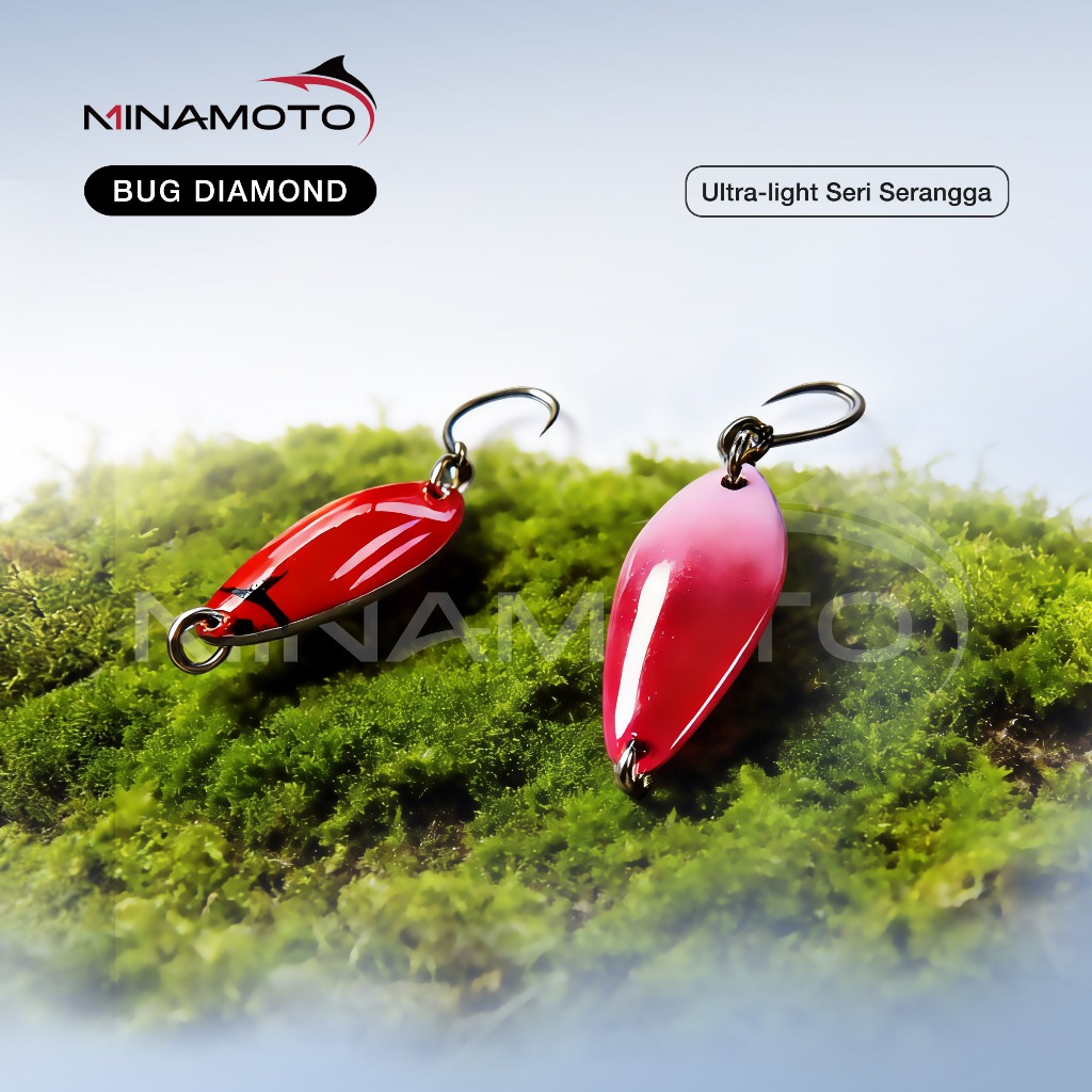 Umpan Pancing Micro Spoon Kuningan Spinner Lure 1-3g Mustad Kail Seri Serangga Belah Ketupat