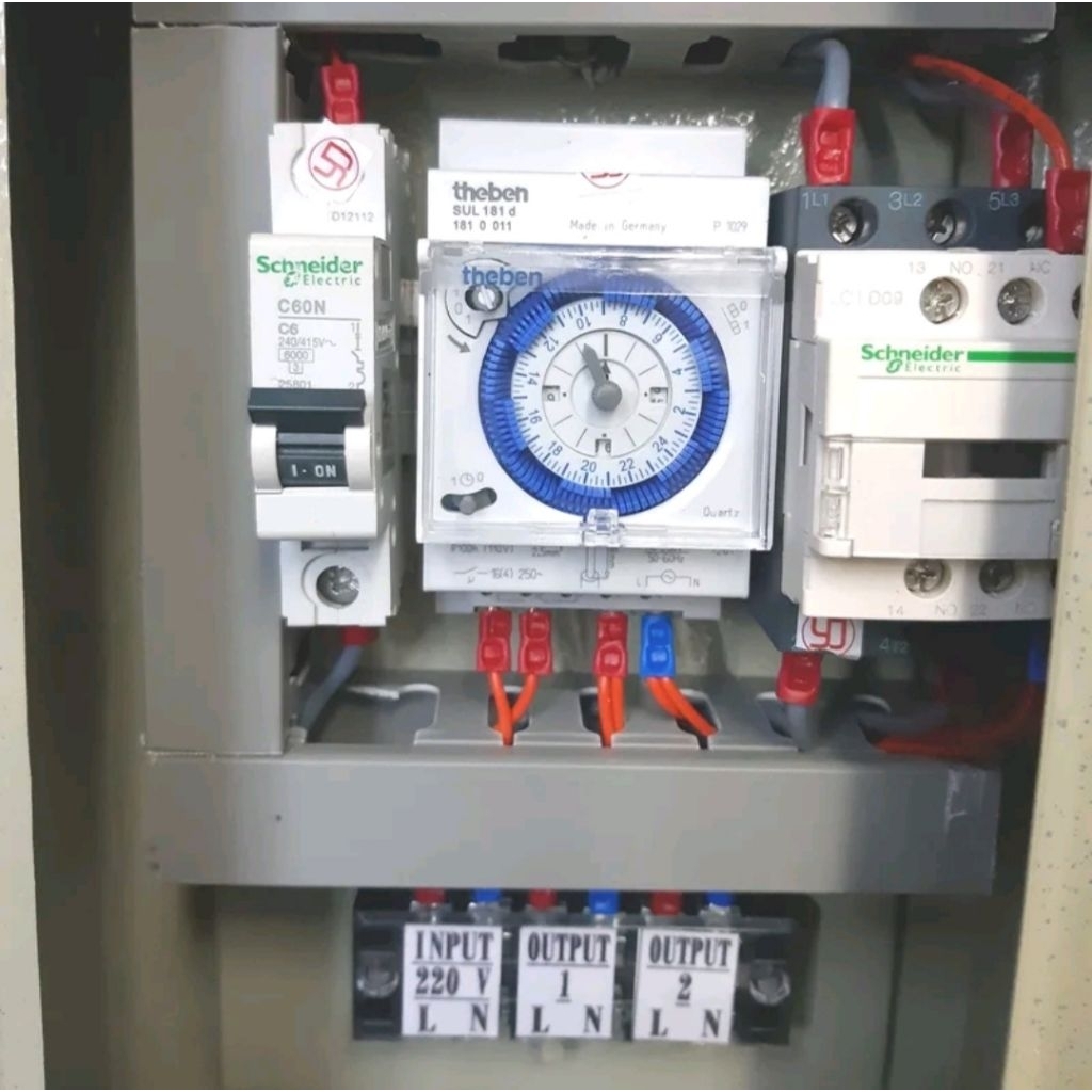 ATP - BOX PANEL LAMPU PJU INCLUDE TIMER KONTAKTOR BOX OUTDOOR