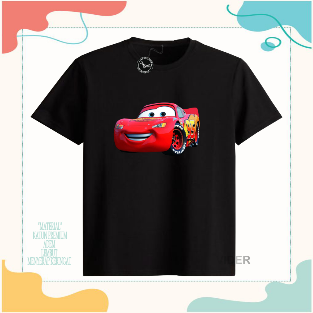 Kaos anak Cowo Cars/Baju Cowo Cars
