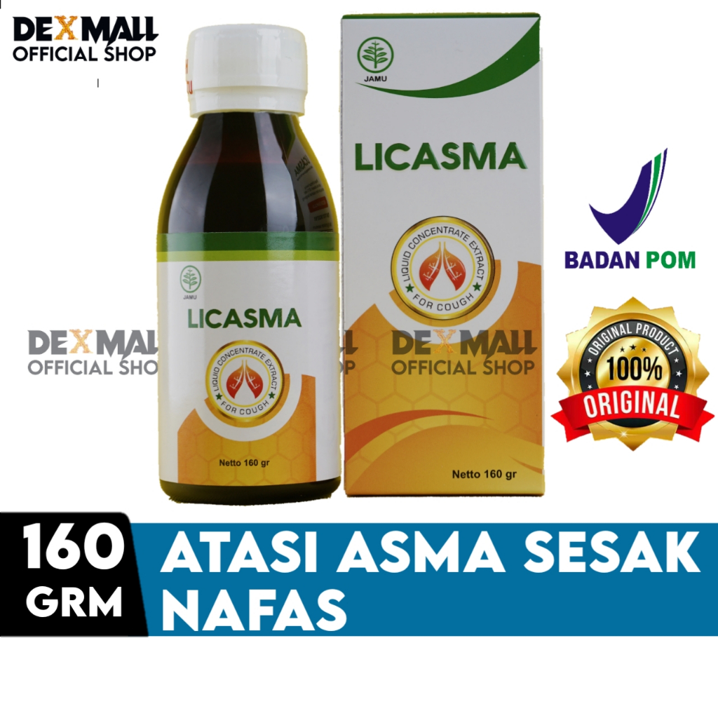 Madu Licasma Original Obat Herbal Asma Sesak Nafas Batuk Berdahak Sakit Tenggorokan Infeksi