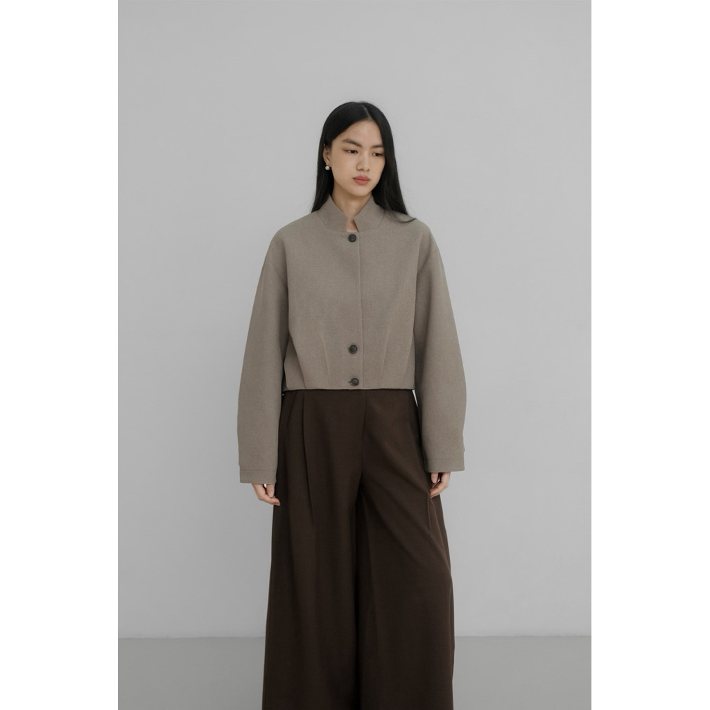 Jedda Semi Cropped Blazer Grain