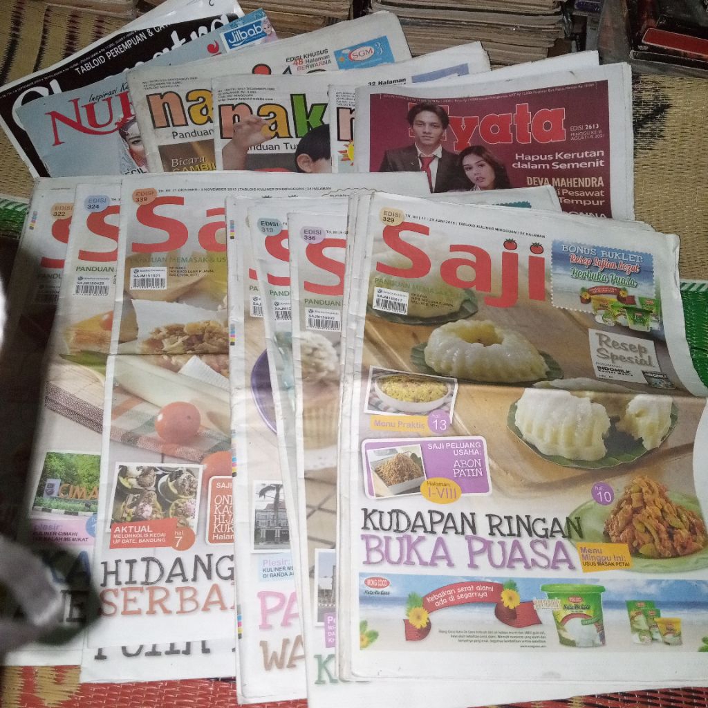 Tabloid Saji, Nyata, Nakita, Nova, Aura, Bintang, Nurani