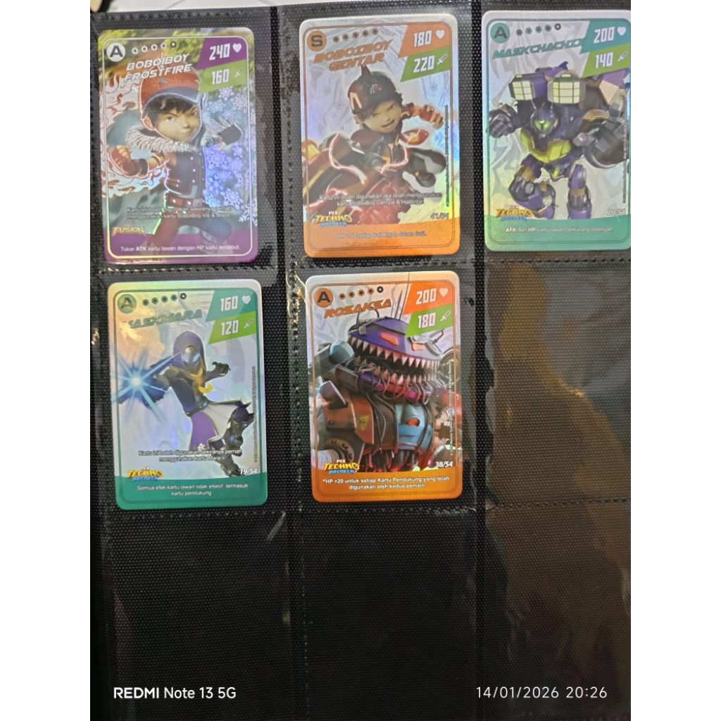 monsta galaxy card spesial hologram boboiboy