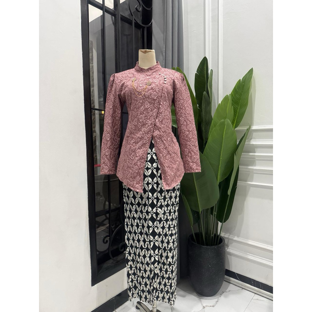 Terbaru Set Kebaya Janggan Rok Batik Modern Kebaya Kondangan Outfit Wisuda Lamaran Tunangan Kekinian
