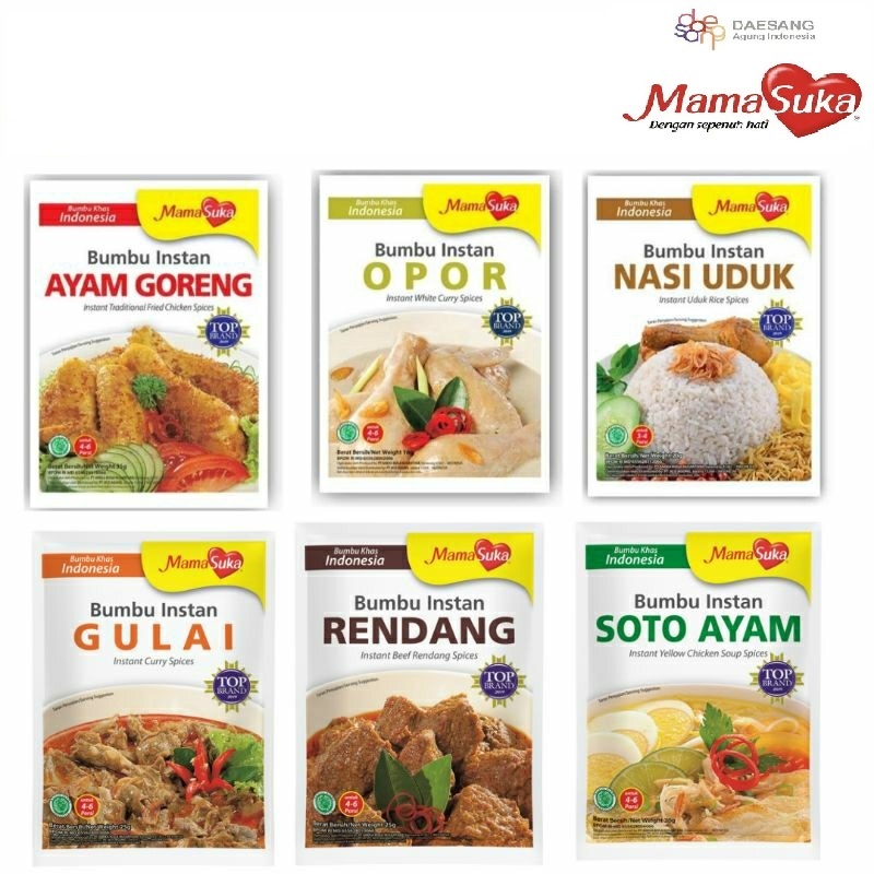 Mamasuka - Bumbu Masak Instan (Ayam Goreng, Soto Ayam, Gulai, Rendang, Opor)