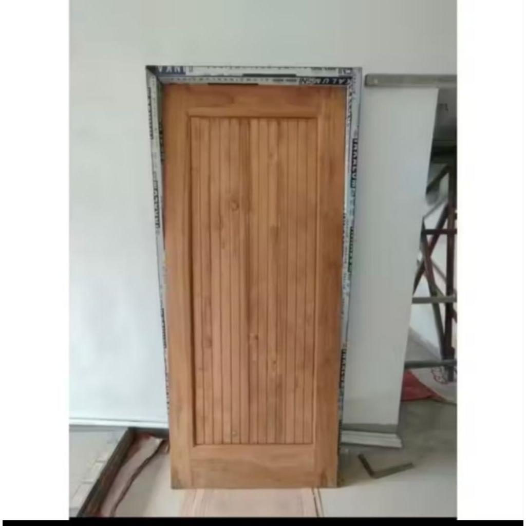 pintu kayu jati plus kusen ukuran 90x200