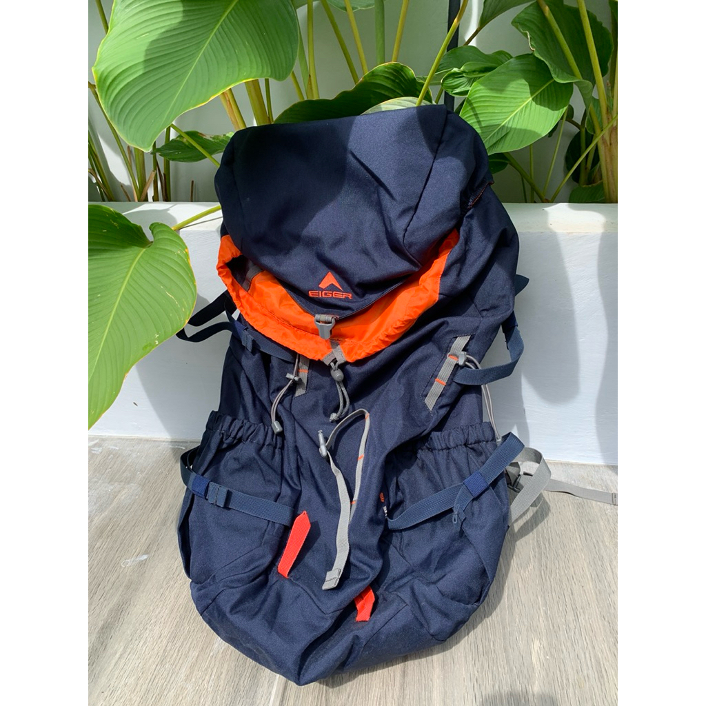 preloved Tas EIGER Carrier Streamline 45L kondisi 95%