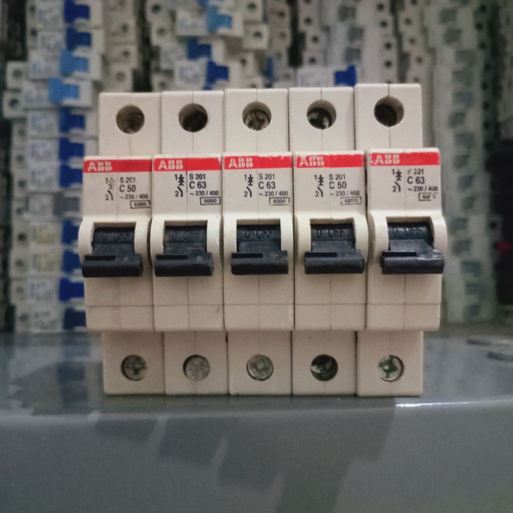 mcb abb sesuai gambar 50a 63a 40a 10a