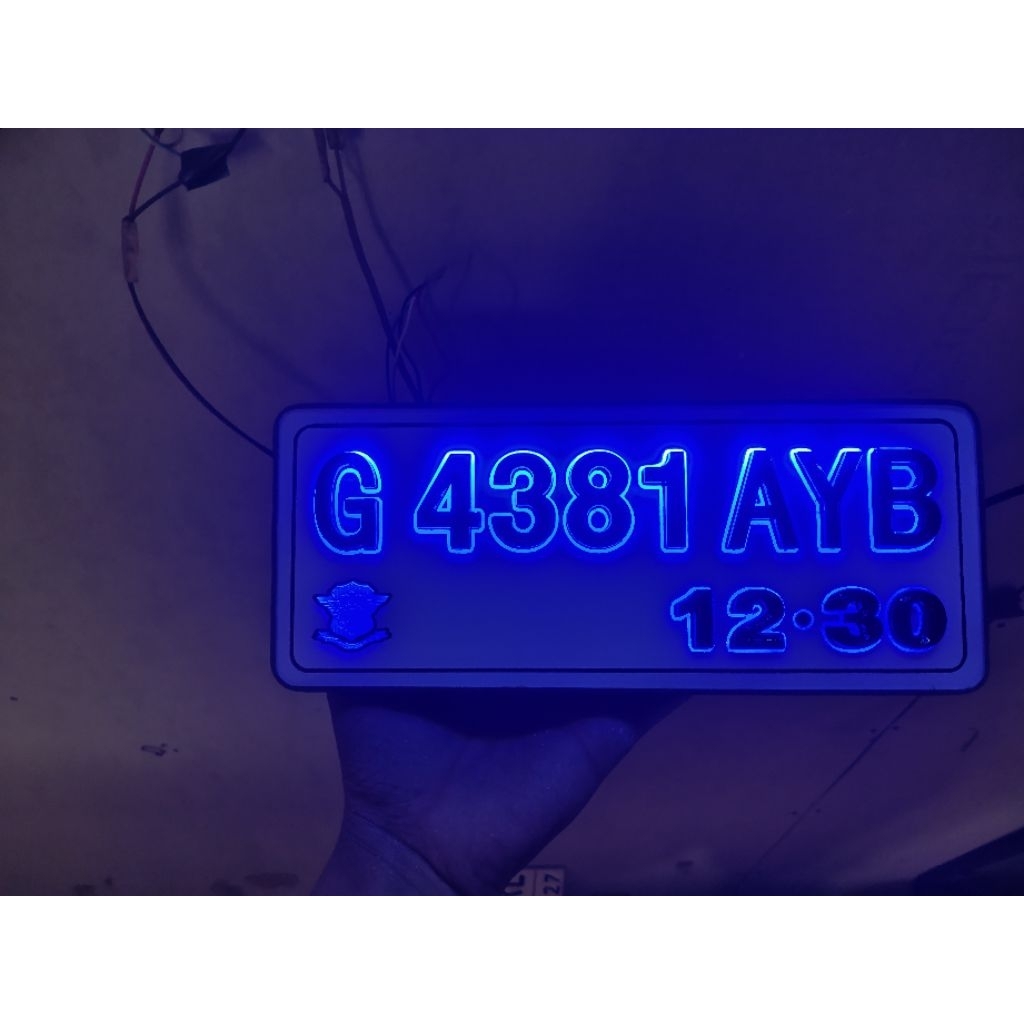 PLAT MOTOR TIMBUL PIRAMID NYALA KEREN