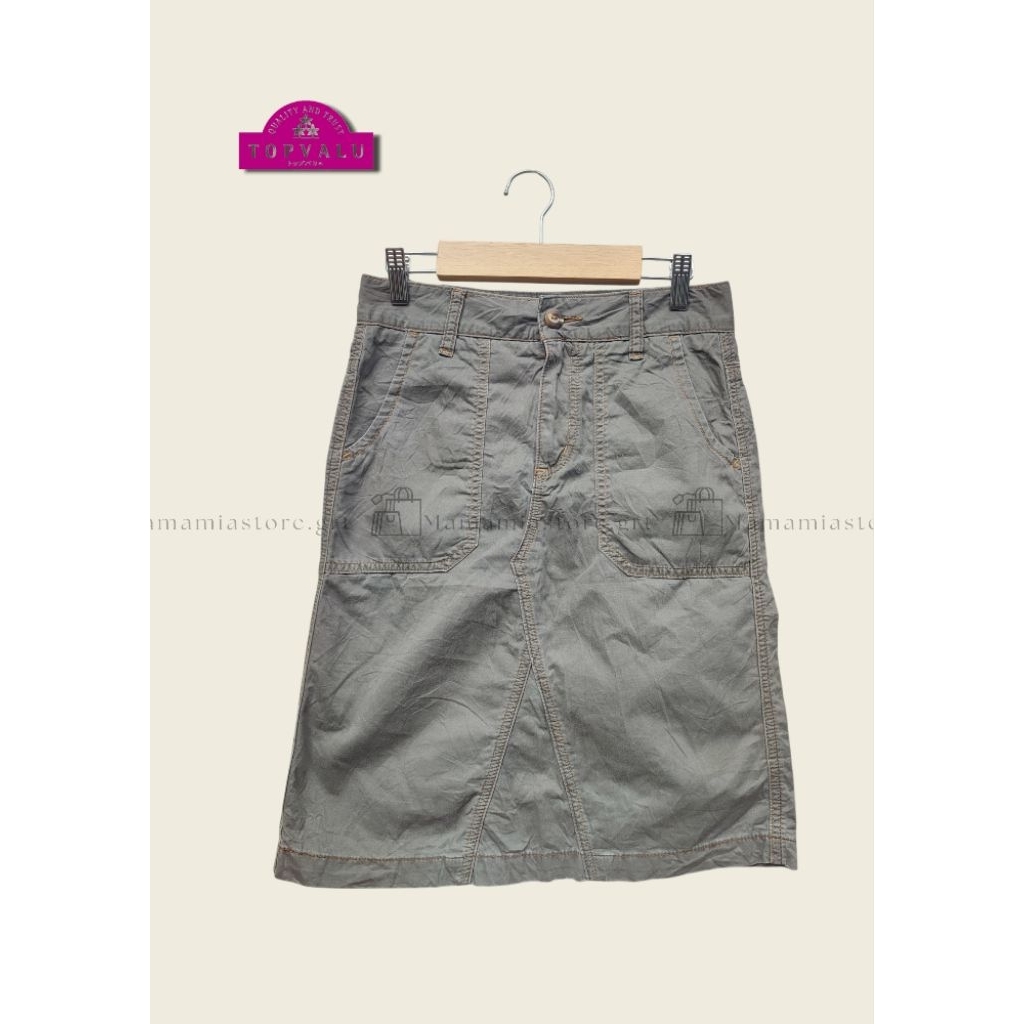 Mamamiastore.grt - Rok mini CHINOS CARGO Army