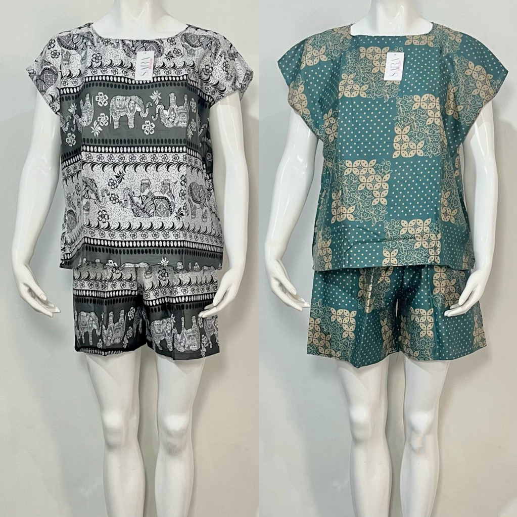 Setelan Pendek Baju Tidur BabyDoll Dewasa Rayon Bali Adem