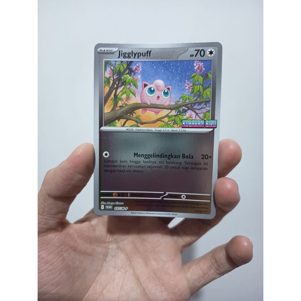 Pokemon TCG Indonesia Promo kobaran biru (jigglypuff)