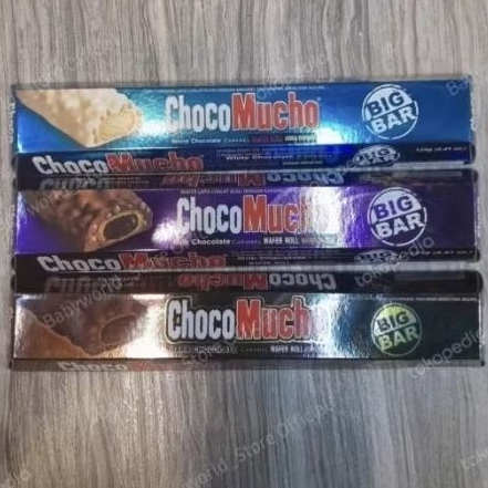 Chocomucho Bar Wafer Rolls Cereal Crispies Coklat Caramel IMPORT 125gr