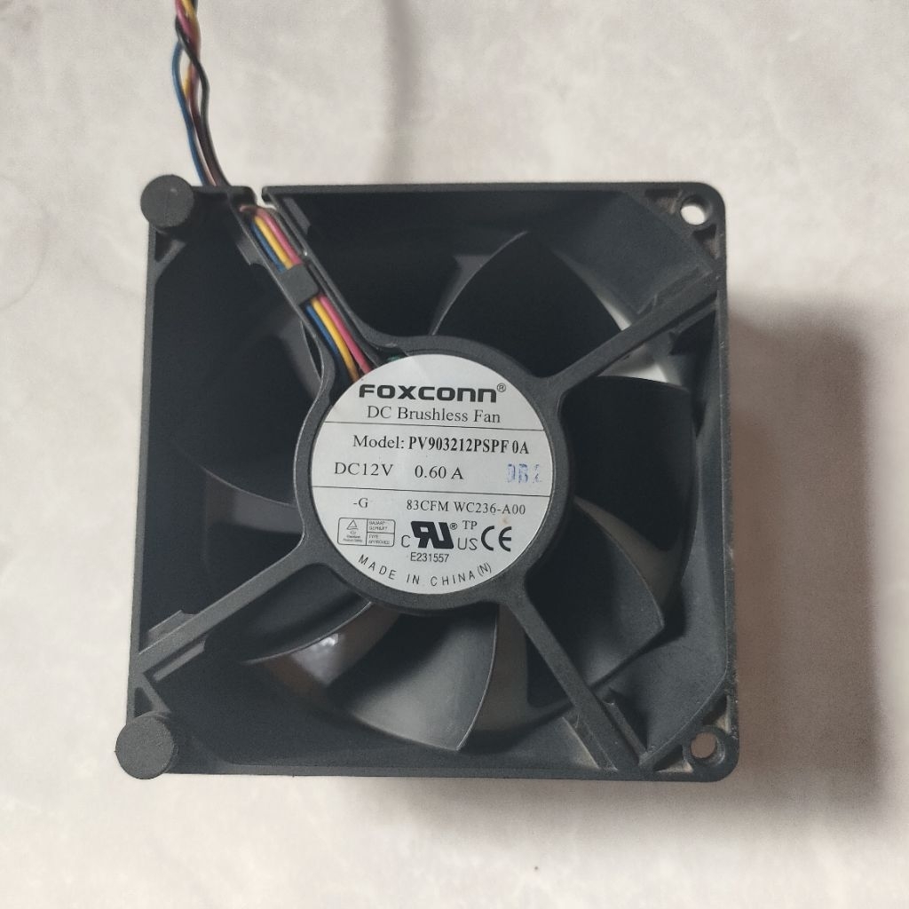 KIPAS FAN DC 12V 0.55A - 0.60A. HIGH SPEED.