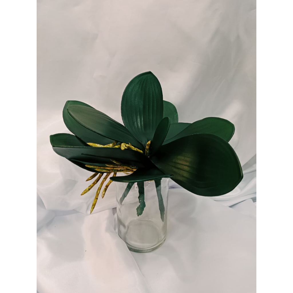 Daun Satuan Artificial Anggrek M / Daun Aggrek Bulat x5