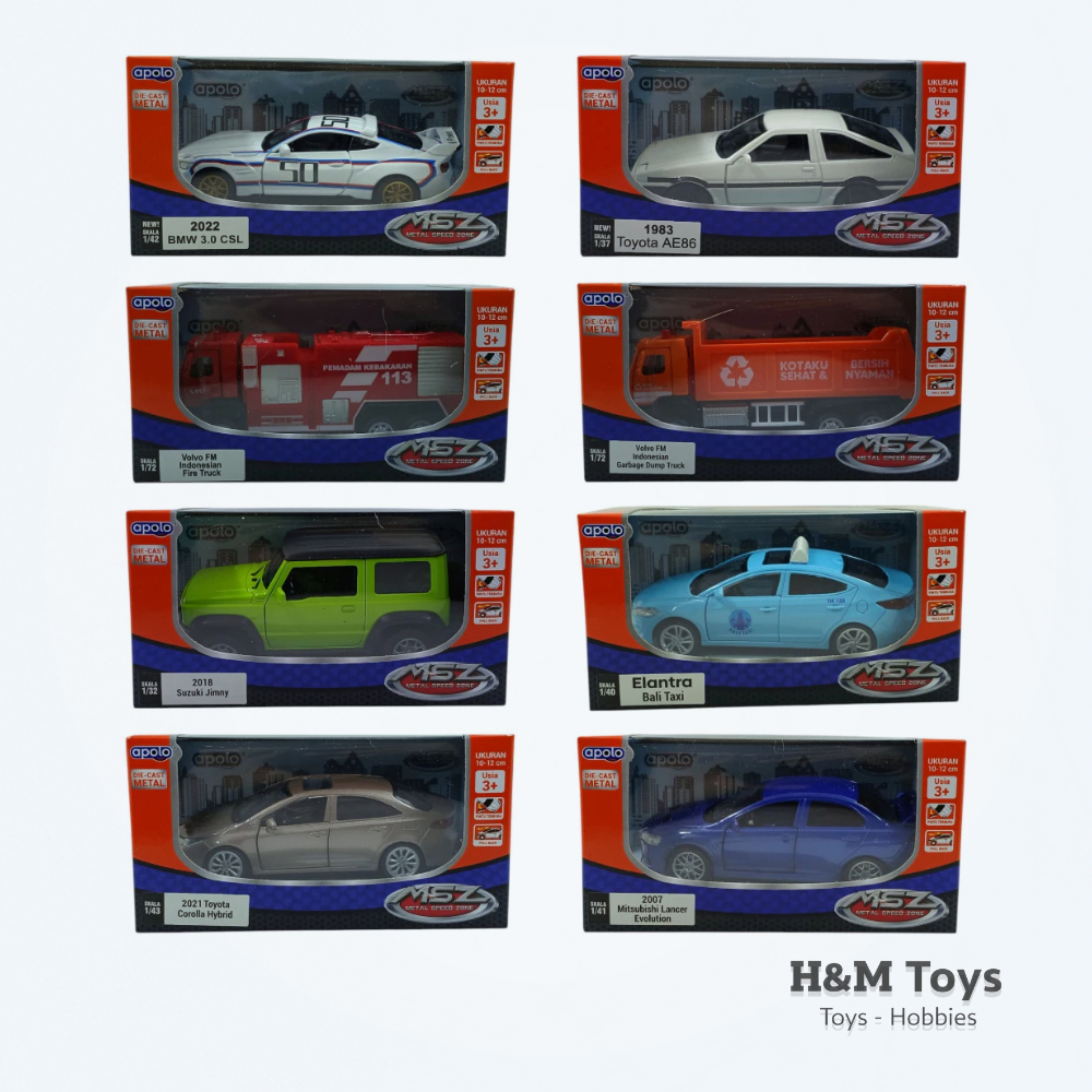 Diecast Apolo MSZ Assorted Banyak Pilihan