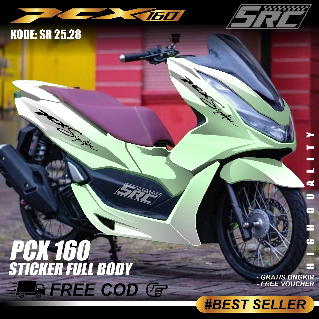 COD Sticker Decal Full Body Honda Pcx Cbs Abs 160 Tahun 2021 2022 2023 2024 Sticker Full Body Pcx 16