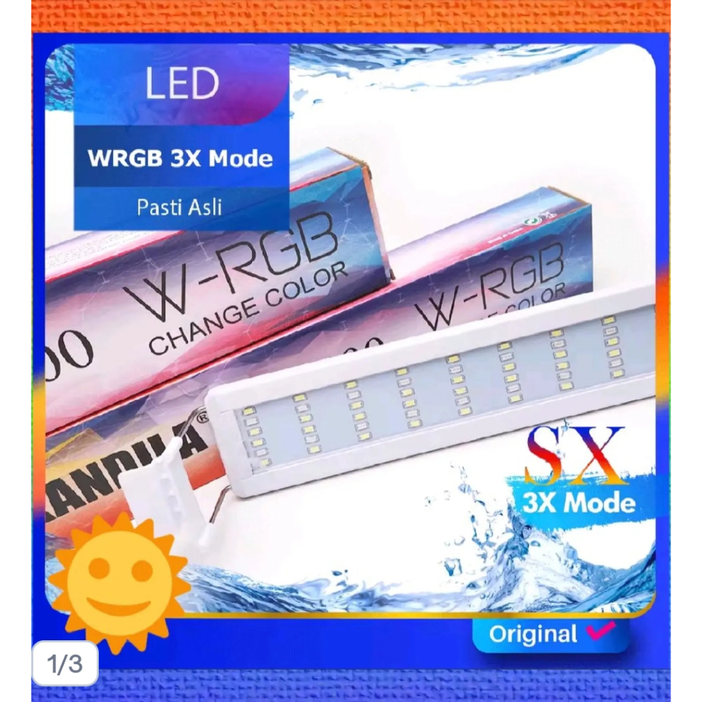 LAMPU KANDILA SX 3 MODE  SX-200-300-400-500-600-800-1000 LAMPU GANTUNG AQUARIUM LOW WAT -  SX-200